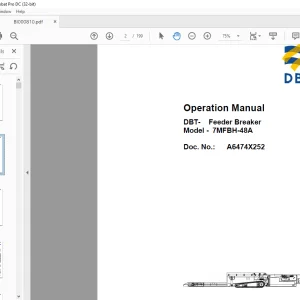 CAT BUCYRUS DBT Feeder Breaker 7MFBH-48A Operation Manual BI000810 - PDF DOWNLOAD