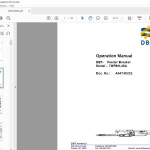 CAT BUCYRUS DBT Feeder Breaker 7MFBH-48A Operation Manual BI620968  - PDF DOWNLOAD