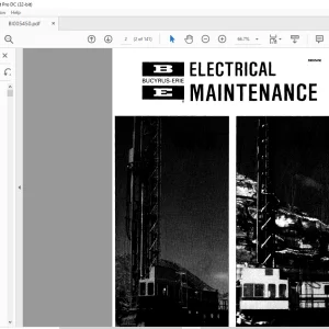 CAT BUCYRUS-ERIE 47-R rotary ELECTRICAL MAINTENANCE MANUAL BI005450 -  PDF DOWNLOAD