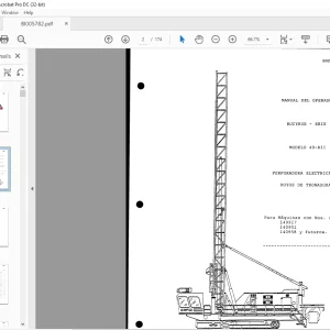 CAT BUCYRUS - ERIE 49-RII PERFORADORA ELECTRICA DE MANUAL DEL OPERADOR BI005782 - PDF DOWNLOAD