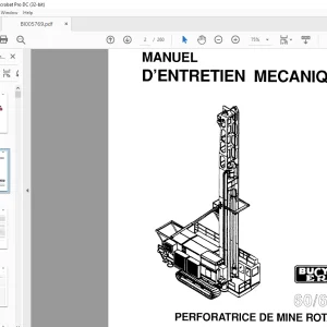 CAT BUCYRUS-ERIE 60-R 61-R MANUEL D'ENTRETIEN MECANIQUE  - PDF DOWNLOAD (French)