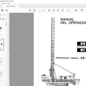 CAT BUCYRUS-ERIE PERFORADORA 49-RII MANUAL DEL OPERADOR BI616764 - PDF DOWNLOAD  (Spanish)