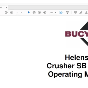 CAT BUCYRUS Helensburgh Crusher SB 63 UB Operating Manual M01376 - PDF DOWNLOAD