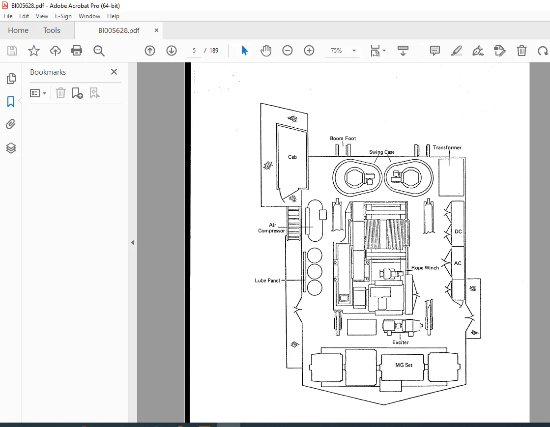 CAT BUCYRUS MARION 201-M MINING SHOVEL MAINTENANCE and OPERATION MANUAL BI005628 - PDF DOWNLOAD - Image 3