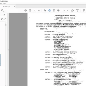 CAT BUCYRUS MARION 301-M MINING SHOVEL ELECTRICAL SERVICE MANUAL BI005615 - PDF DOWNLOAD