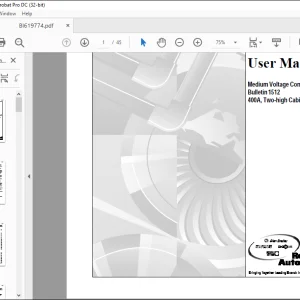 CAT BUCYRUS Medium Voltage Controller Bulletin 1512 400A, Two-high Cabinet User Manual BI619774 - PDF DOWNLOAD
