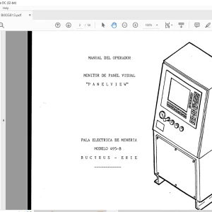 CAT BUCYRUS PALA ELECTRICA DE MINERIA 495-B MANUAL DEL OPERADOR - PDF DOWNLOAD (Catalan)
