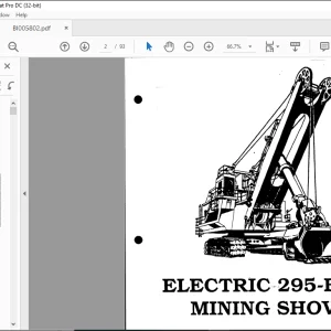 CAT BUCYRUS PALA EXCAVADORA ELECTRICA DE MINERIA 295-BII DC MANUAL DEL OPERADOR - PDF DOWNLOAD (Catalan)