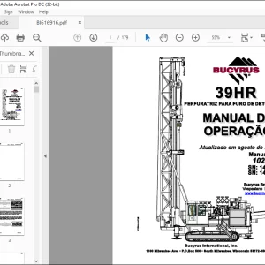 CAT BUCYRUS Perfuratriz para furo de detonação 39HR Manual De Operacao - PDF DOWNLOAD (Portuguese)