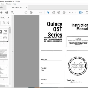 CAT BUCYRUS Quincy QST Series Instruction Manual - PDF DOWNLOAD