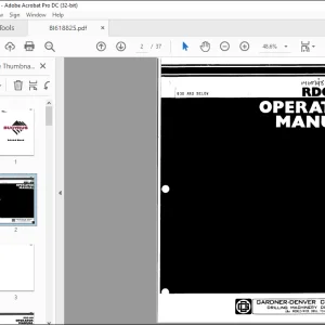 CAT BUCYRUS RDC-16B OPERATOR MANUAL BI618825  - PDF DOWNLOAD