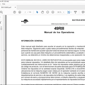 CAT BUCYRUS Taladro eléctrico para voladuras 49RIII Manual de los Operadores BI616868 - PDF DOWNLOAD