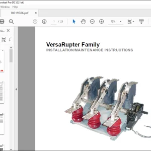 CAT BUCYRUS VersaRupter Family INSTALLATION MAINTENANCE INSTRUCTIONS MANUAL   - PDF DOWNLOAD