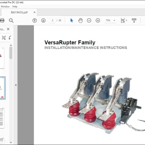 CAT BUCYRUS VersaRupter Family INSTALLATION MAINTENANCE INSTRUCTIONS MANUAL BI619435 - PDF DOWNLOAD