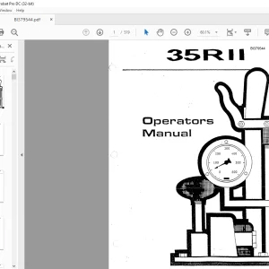 CAT Bucyrus 35RII Blast Hole Drill Operators Manual BI379544 - PDF DOWNLOAD