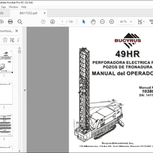 CAT Bucyrus 49HR Manual de los Operadores  - PDF DOWNLOAD (Spanish)