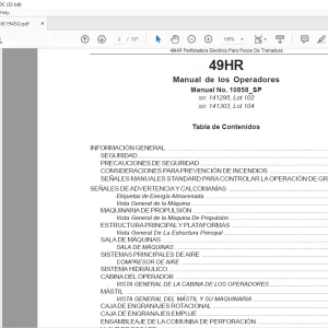 CAT Bucyrus 49HR Manual de los Operadores 10858 - PDF DOWNLOAD (Spanish)