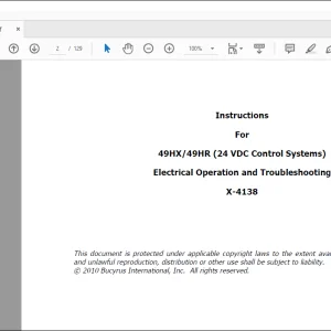 CAT Bucyrus 49HX 49HR (24 VDC Control Systems) Electrical Operation & Troubleshooting Manual BI619460 - PDF DOWNLOAD