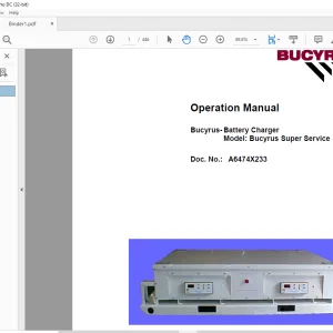 CAT Bucyrus Super Service Operation Manual - PDF DOWNLOAD