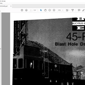 CAT Bucyrus-Erie 45-R BLAST HOLE DRILL OPERATOR’S MANUAL BI005448 - PDF DOWNLOAD