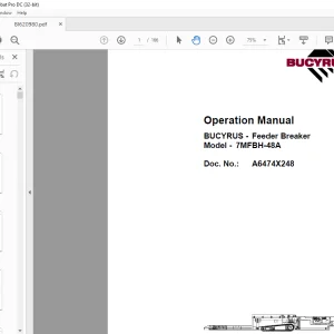 CAT Bucyrus Feeder Breaker 7MFBH-48A Operation Manual BI620980 - PDF DOWNLOAD