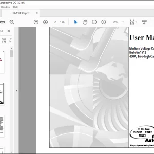 CAT Bucyrus Medium Voltage Controller Bulletin 1512 400A Two-high Cabinet User Manual  - PDF DOWNLOAD