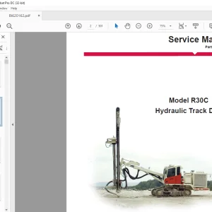 CAT Bucyrus R30C Hydraulic Track Drill Service Manual 435119 - PDF DOWNLOAD