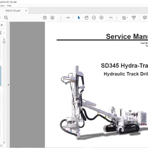 CAT Bucyrus SD345 Hydra-Trac® Hydraulic Track Drill Service Manual BI620155 - PDF DOWNLOAD