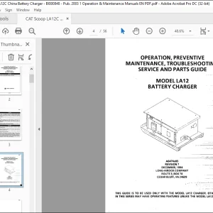 CAT Bucyrus Scoop LA12 OPERATION MAINTENANCE, TROUBLESHOOTING, SERVICE AND PARTS GUIDE MANUAL BI0000848 - PDF DOWNLOAD