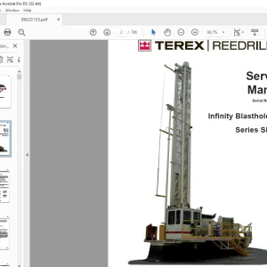 CAT Bucyrus TEREX Reedrill Infinity Blasthole Drill Series SKF-12 Service Manual - PDF DOWNLOAD