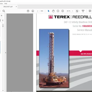 CAT Bucyrus Terex SKF-12 Infinity Blasthole Drill Service Manual SN 1M68M09 - PDF DOWNLOAD