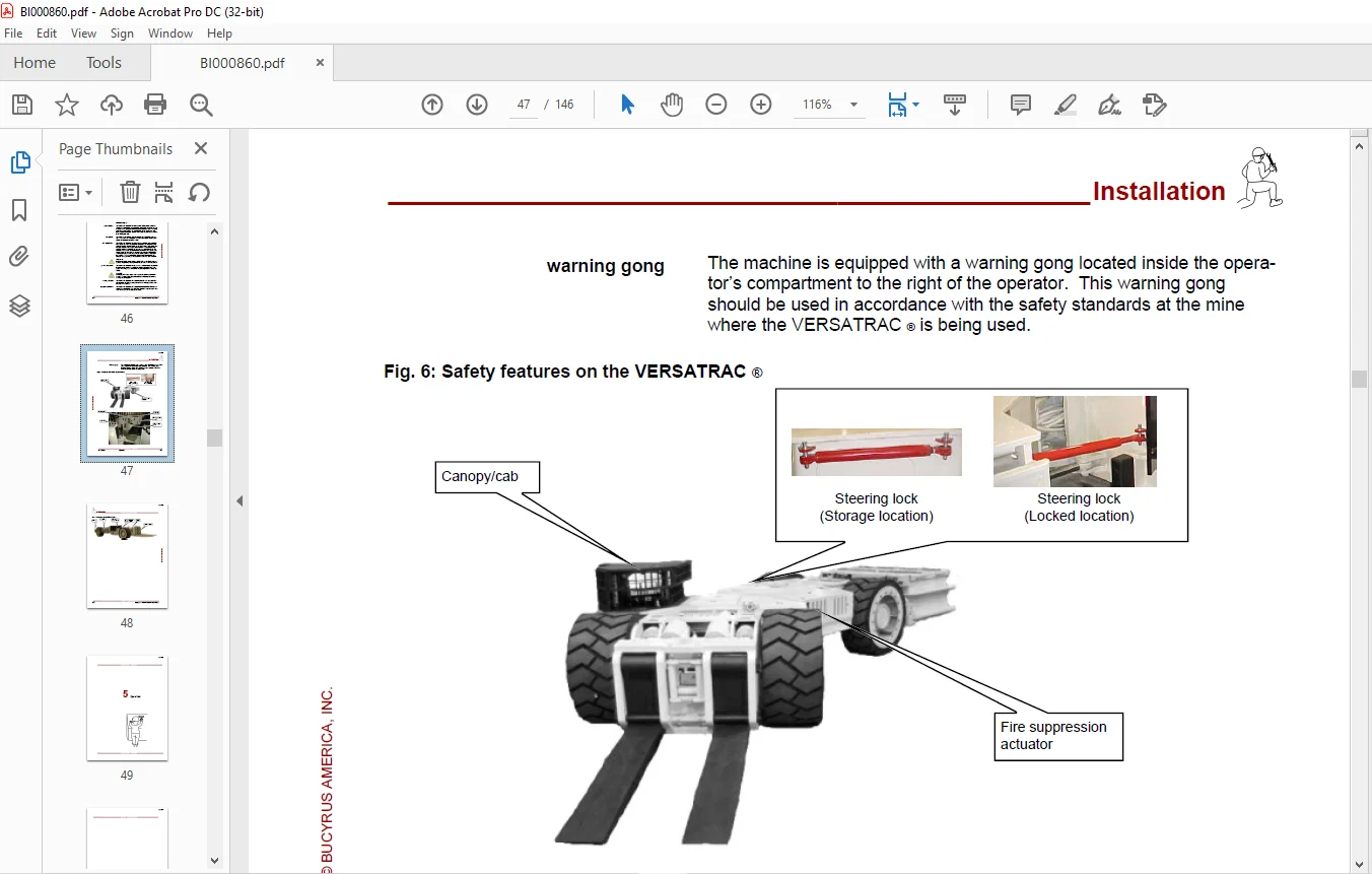 CAT Bucyrus VT650 Operation Manual BI000860 - PDF DOWNLOAD - Image 4