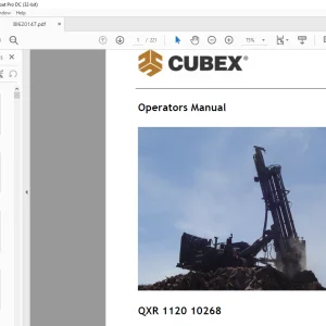 CAT CUBEX QXR 1120 10268 Operator Manual BI620147 - PDF DOWNLOAD