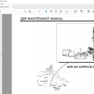 CAT CUBEX QXR 920 Surface Drill Maintenance Manual BI620140 - PDF DOWNLOAD