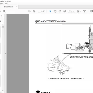 CAT CUBEX QXR 920 Surface Drill Maintenance Manual BI620142 - PDF DOWNLOAD