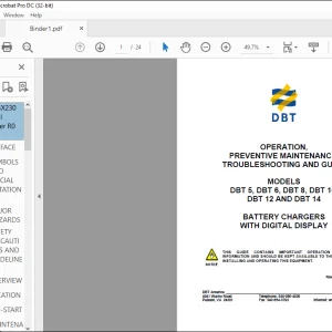 CAT DBT 5, DBT 6, DBT 8, DBT 10,DBT 12 AND DBT 14 OPERATION,MAINTENANCE,TROUBLESHOOTING AND GUIDE MANUAL - PDF DOWNLOADF