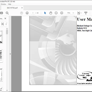 CAT Medium Voltage Controller Bulletin 1512 400A, Two-high Cabinet User Manual BI619790 - PDF DOWNLOAD
