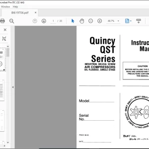 CAT Quincy QST Series Instruction Manual  - PDF DOWNLOAD