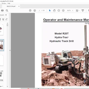 CAT R20T Hydra-Trac® Hydraulic Track Drill Operator and Maintenance Manual 426691 - PDF DOWNLOAD