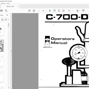 CAT Reich Drill C-700-D Operators Manual BI005438 -  PDF DOWNLOAD