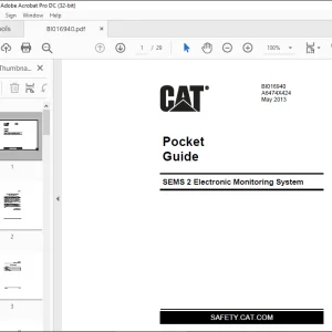 CAT SEMS 2 Electronic Monitoring System Pocket Guide Manual - PDF DOWNLOAD
