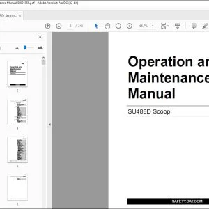 CAT SU488D Scoop Operation & Maintenance Manual BI001855 - PDF DOWNLOAD