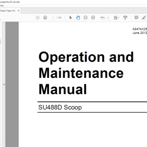 CAT SU488D Scoop Operation and Maintenance Manual A6474X253  - PDF DOWNLOAD