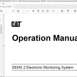 CAT Scoop SCR 120 Series Battery Charger Operation Manual BI016805 - PDF DOWNLOAD