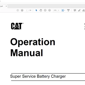CAT Super Service Battery Charger Operation Manual BI016810 - PDF DOWNLOAD