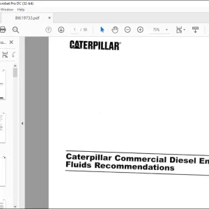 CATERPILLAR® Commercial Diesel Engine Fluids Recommendations Manual  - PDF DOWNLOAD