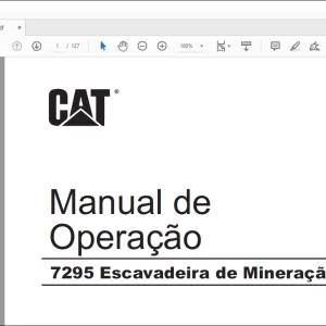 Cat 7295 Escavadeira de Mineração Manual de Operação -  PDF DOWNLOAD (Portuguese)