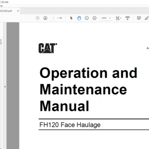 Cat BUCYRUS FH120 Face Haulage Operation and Maintenance Manual - PDF DOWNLOAD