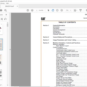 Cat BUCYRUS Face Haulage FBR15 Operation Manual BI643618 - PDF DOWNLOAD
