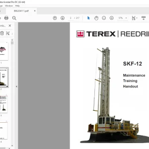 Cat BUCYRUS TEREX REEDRILL SKF-12 Maintenance Training MANUAL BI620411 - PDF DOWNLOAD